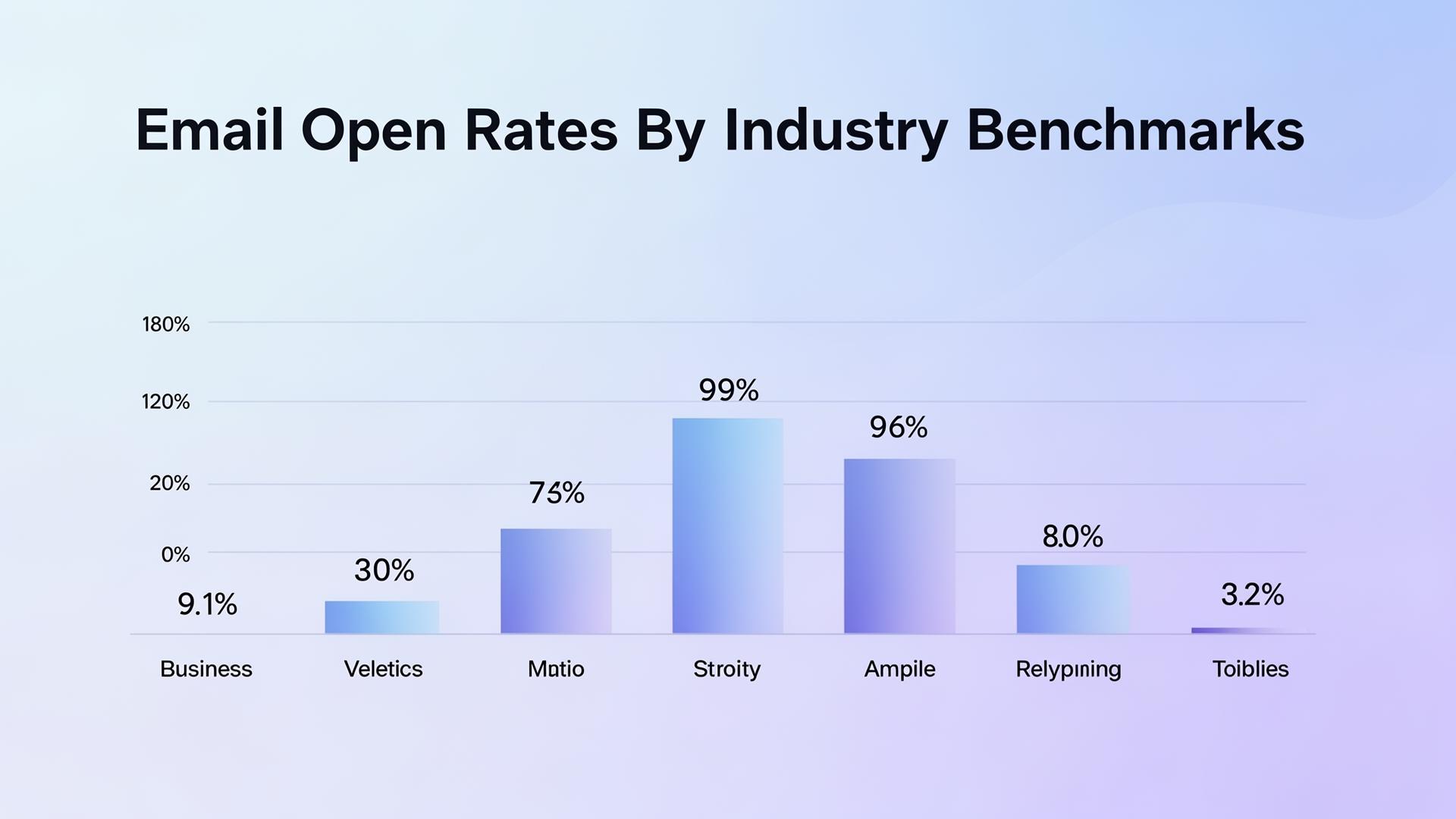 Email open rates by industry benchmarks