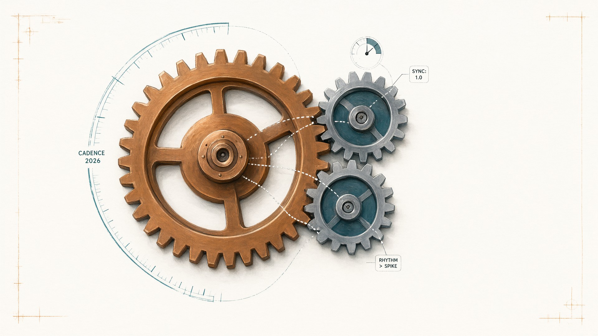 The 2026 Growth Cadence: Why Consistent Rhythm Beats Viral Spikes in B2B Sales visualization