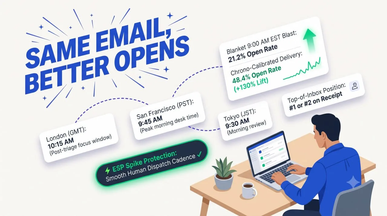 Dynamic Send-Time Optimization: Same Email, Better Open Rate