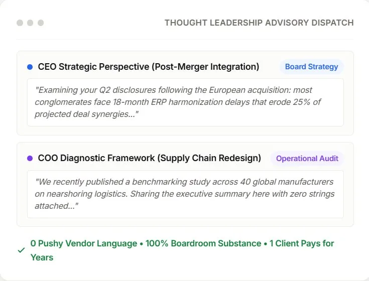 Deploy thought leadership over product pitches — via Automated Sequencing