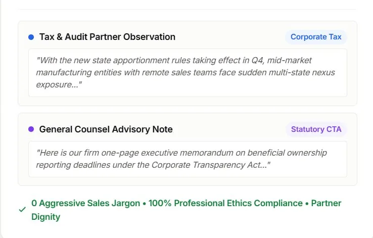 Protect firm prestige — via AI Research Engine