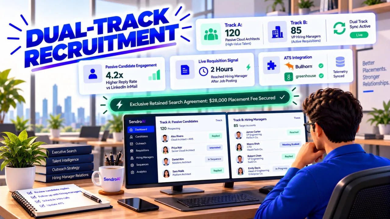 SendroAI for Recruitment & Staffing: Candidate Sourcing & Client BD on One Platform