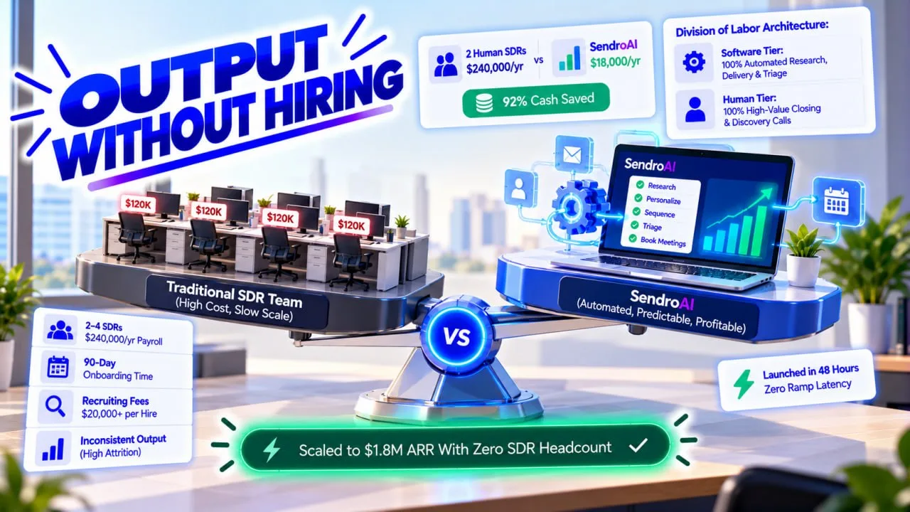Grow Revenue Without Headcount: Scale Outbound Output Without Expanding SDR Payroll