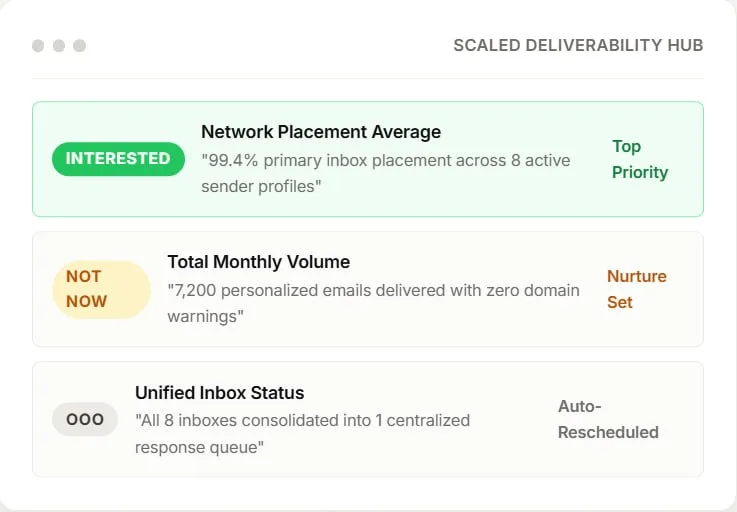 Prevent deliverability decay live via Automated Inbox Rotation