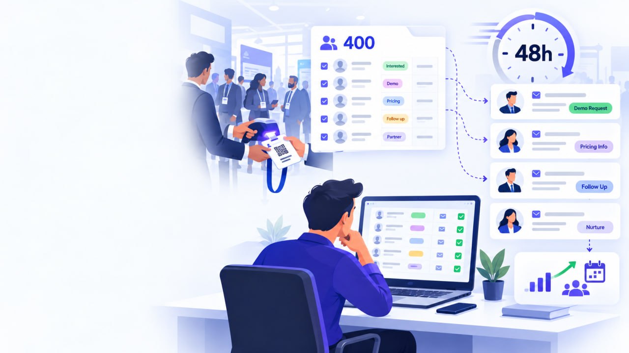 Event & Conference Lead Follow-Up: Turn Badge Scans Into Pipeline Before They Go Cold