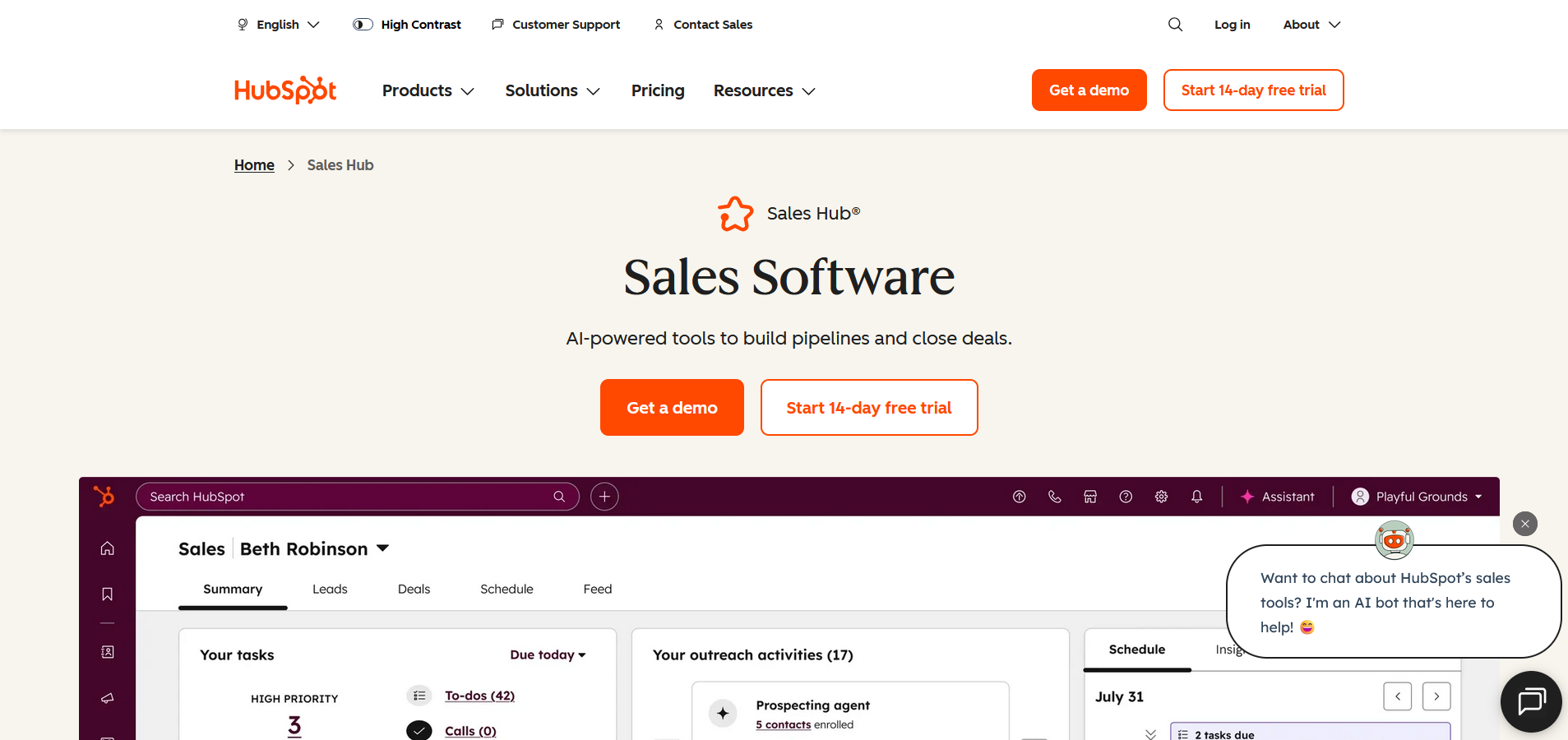 HubSpot Sales Hub