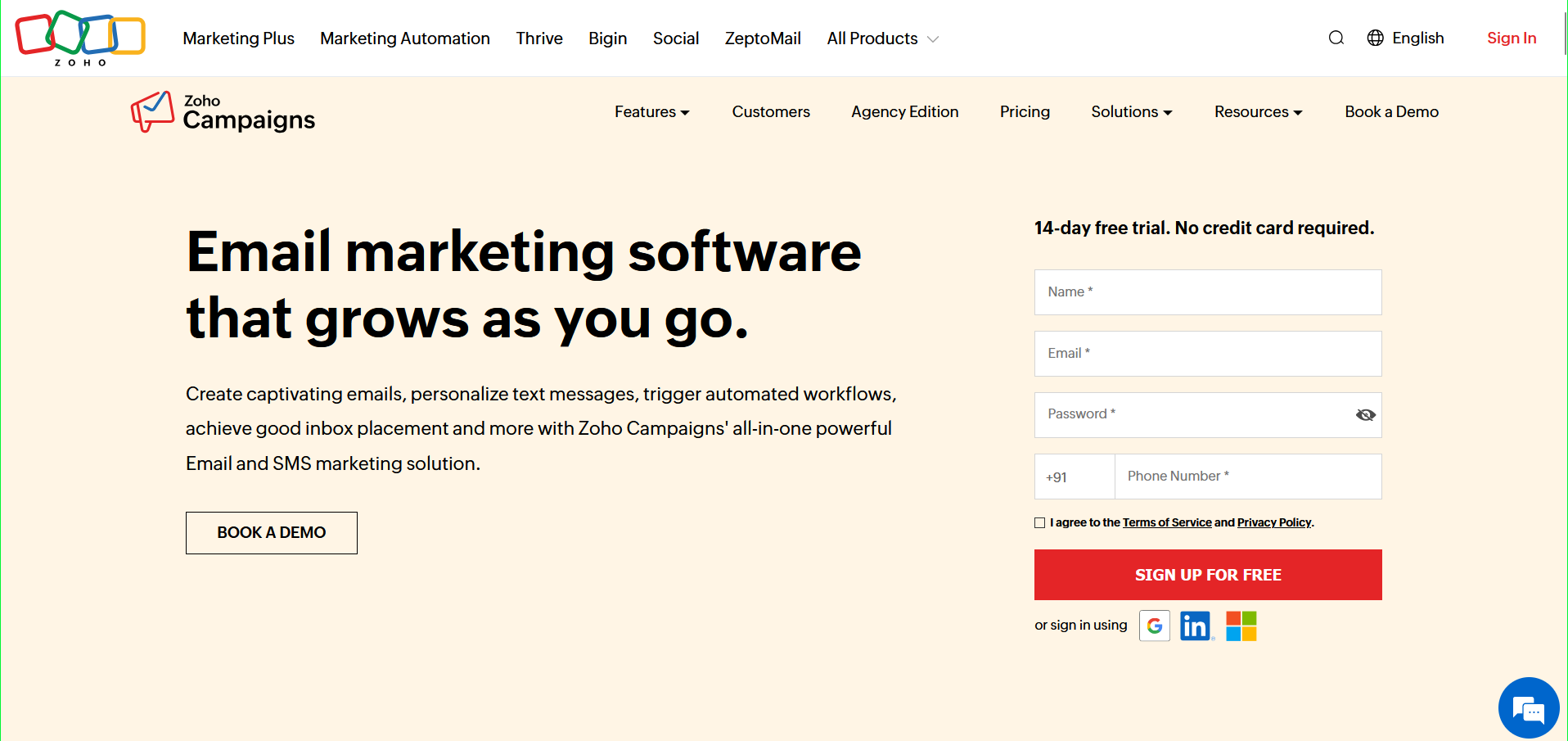 Zoho Campaigns