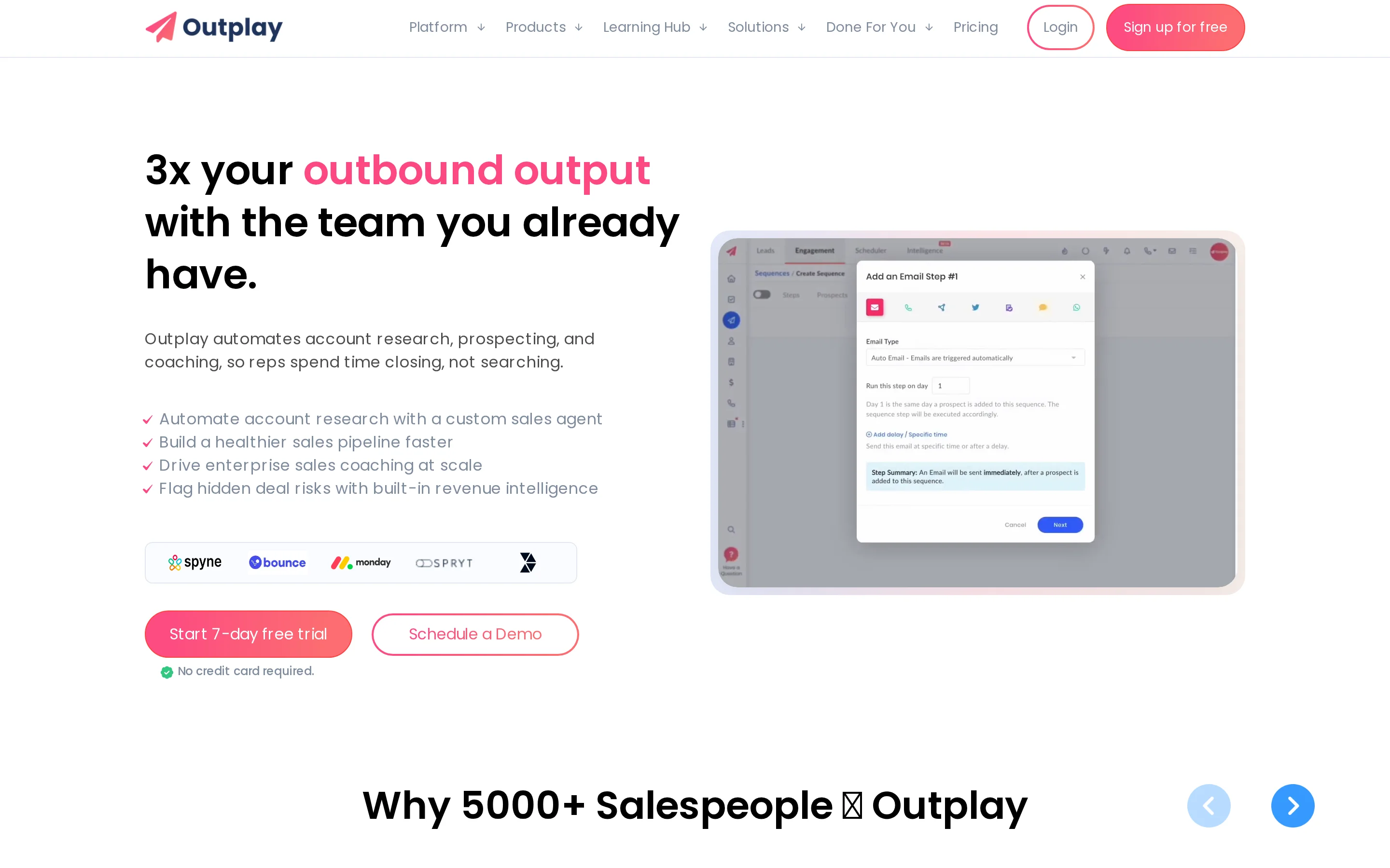 Outplay HQ Homepage interface