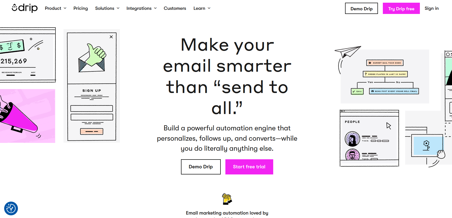 Drip product screenshot