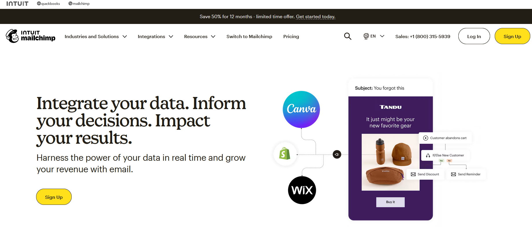 Mailchimp product screenshot