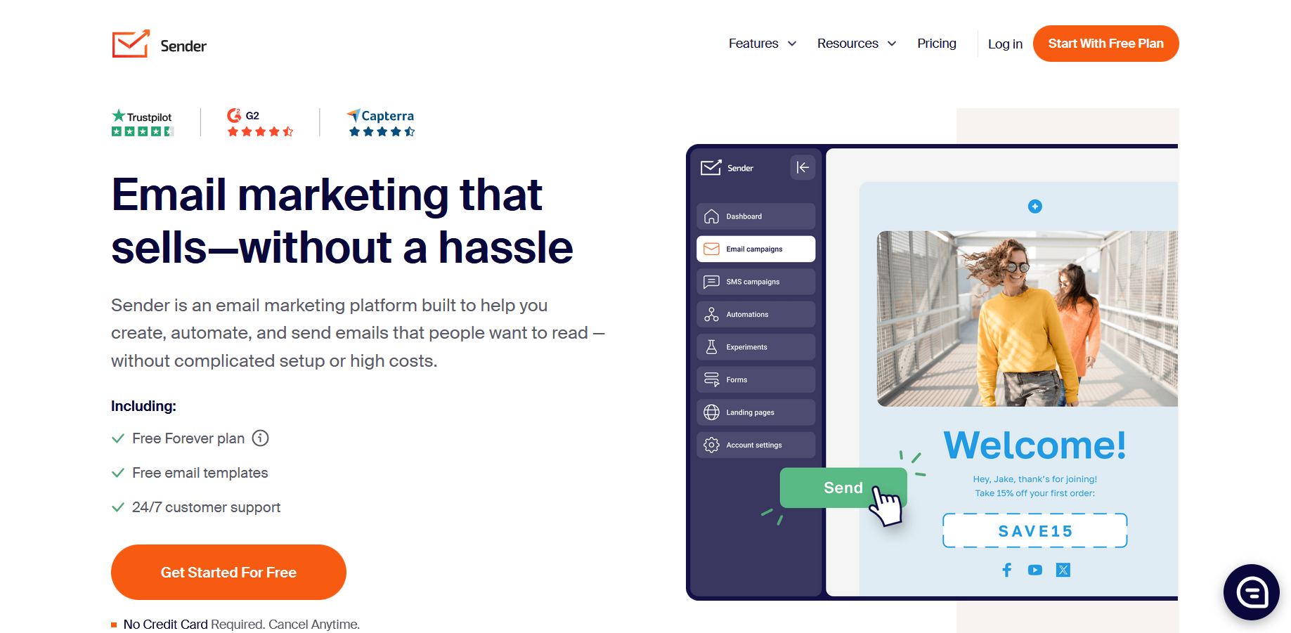 Sender.net product screenshot