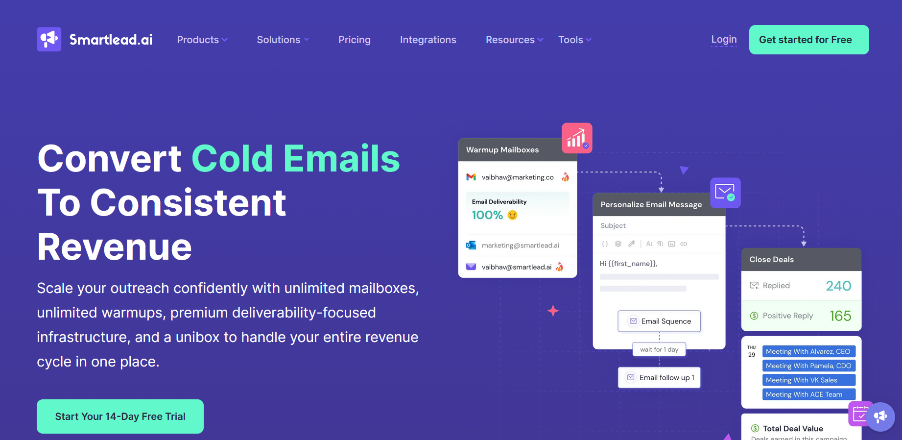 Smartlead product screenshot